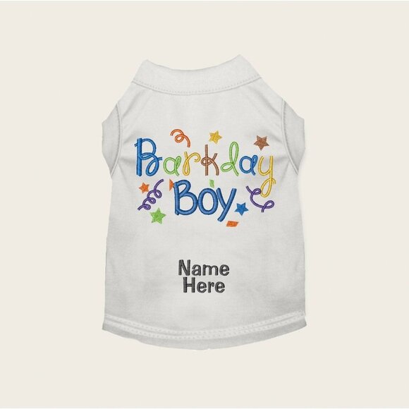 Custom Birthday boy dog shirt - Picture 1 of 6